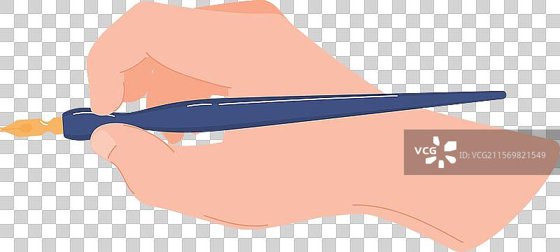 特写手握蓝色物体图片素材