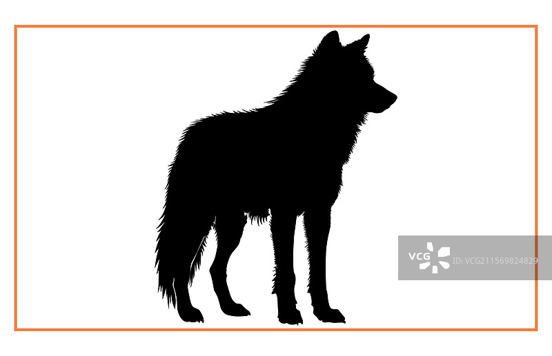 北极狐图标轮廓图片素材