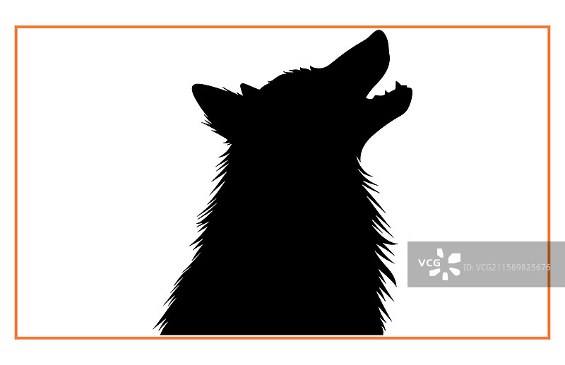 北极狐图标轮廓图片素材