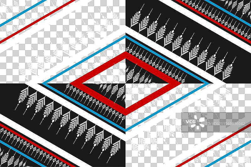 传统几何民族无缝图案图片素材