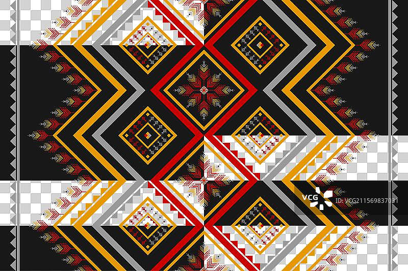 地毯花卉图案艺术几何民族风格图片素材