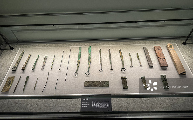 春秋 书刻工具 济宁市博物馆图片素材