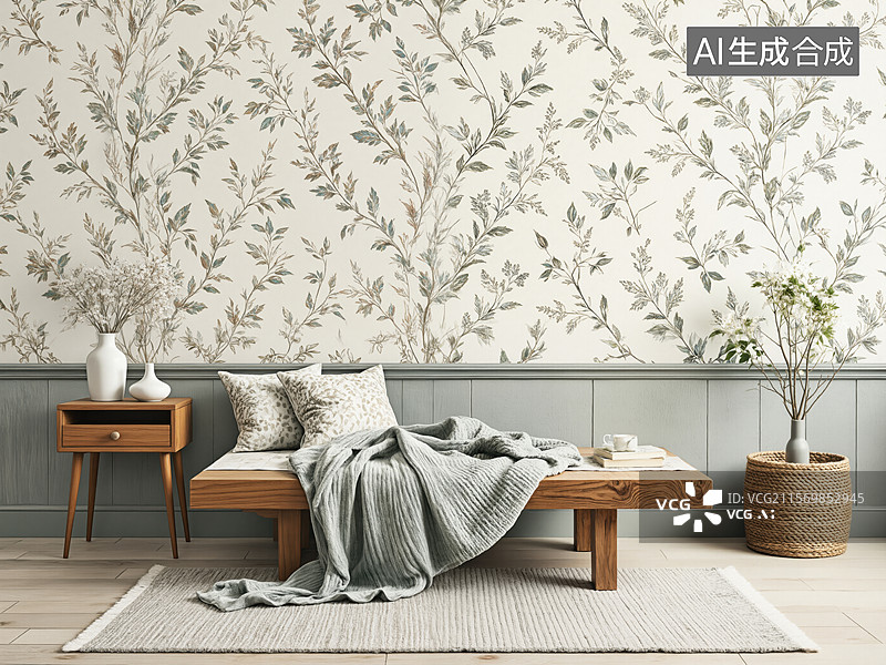 【AI数字艺术】宁静的室内装饰图片素材