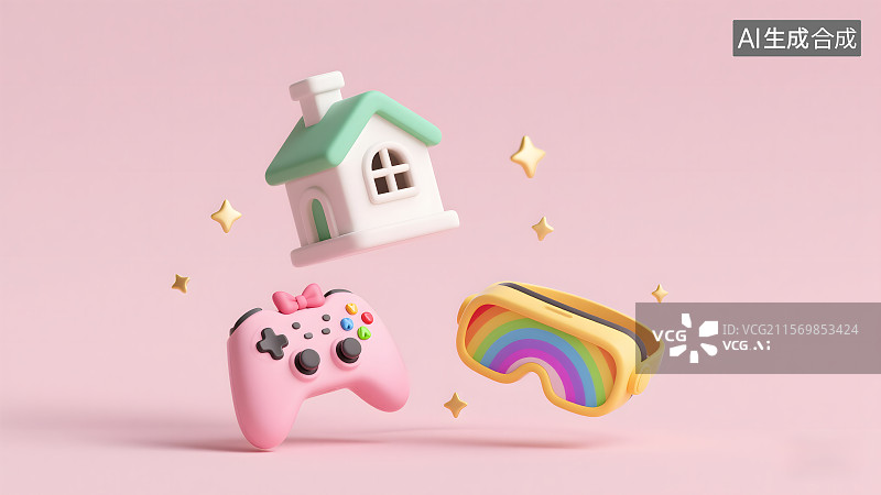 【AI数字艺术】背景 游戏悬浮场景5图片素材