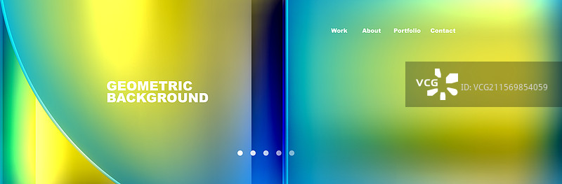 圆形三角形几何网页模板图片素材