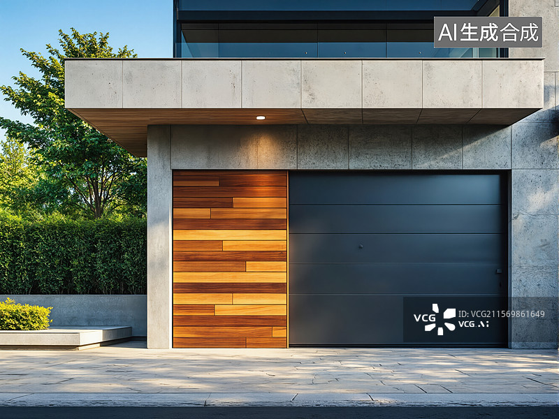 【AI数字艺术】现代建筑入口设计图片素材