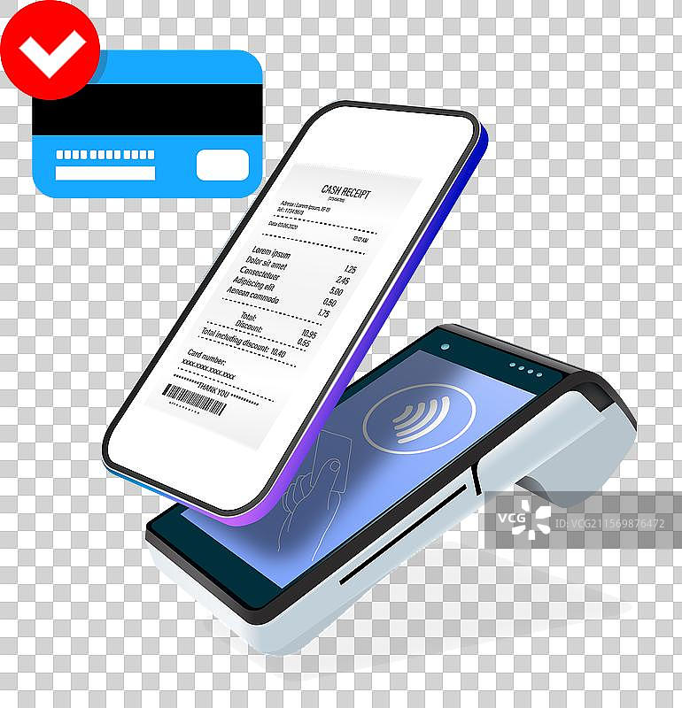 逼真的3D支付Wi-Fi机器图片素材