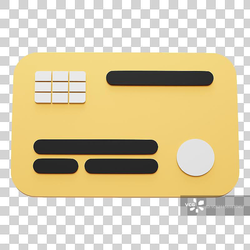 三维立体卡通银行卡信用卡免抠元素图片素材