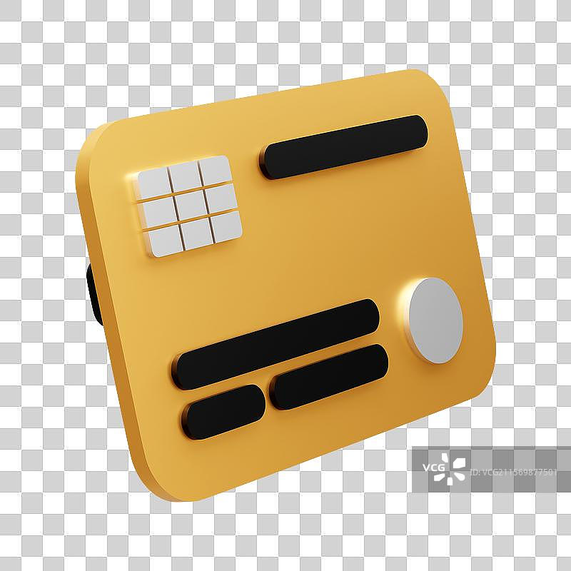 三维立体卡通银行卡信用卡免抠元素图片素材