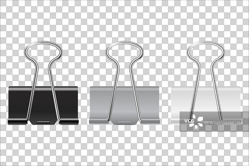 逼真的回形针图片素材