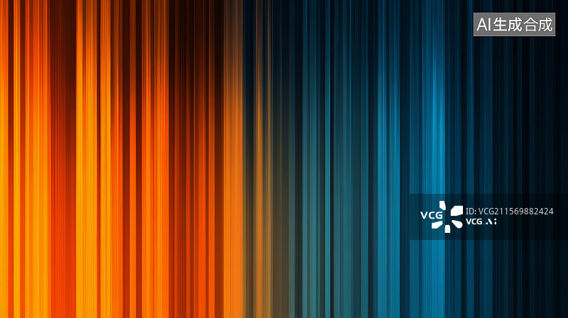 【AI数字艺术】抽象概念发光线条，科技背景图片素材