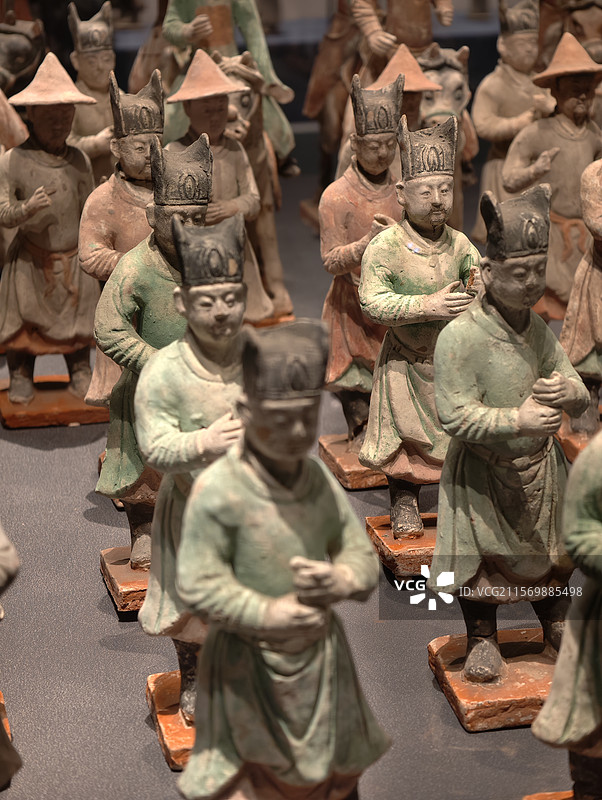 明代陶俑 西安博物院图片素材