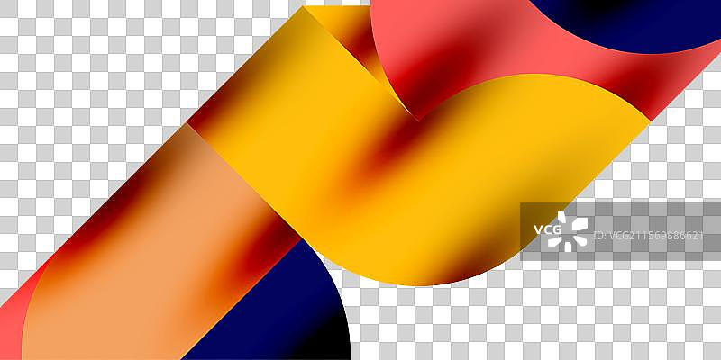 阴影效果的闪亮圆圈和圆形三角形图片素材