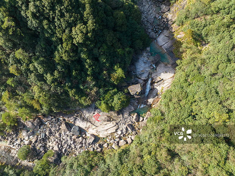 黄山情人谷翡翠谷的‘爱’图片素材
