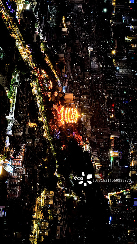 武汉航拍夜景图片素材