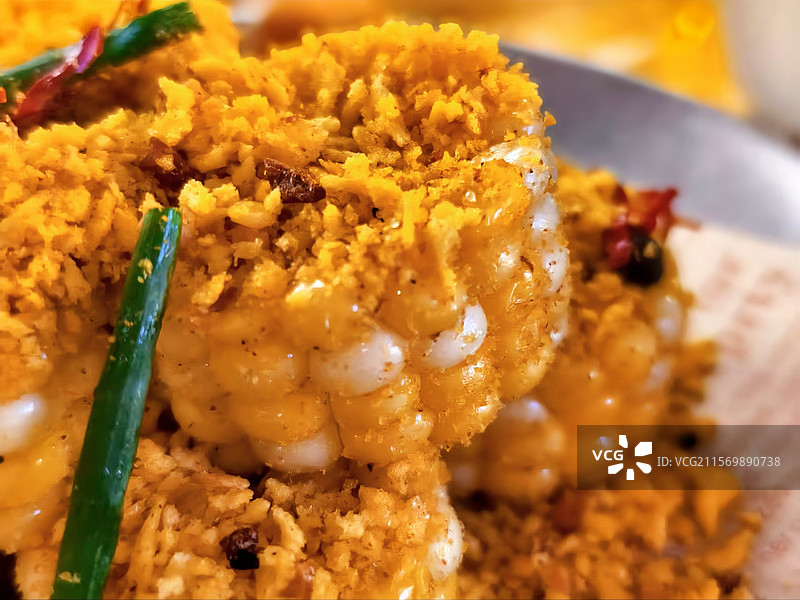 《美味避风塘烤玉米》图片素材