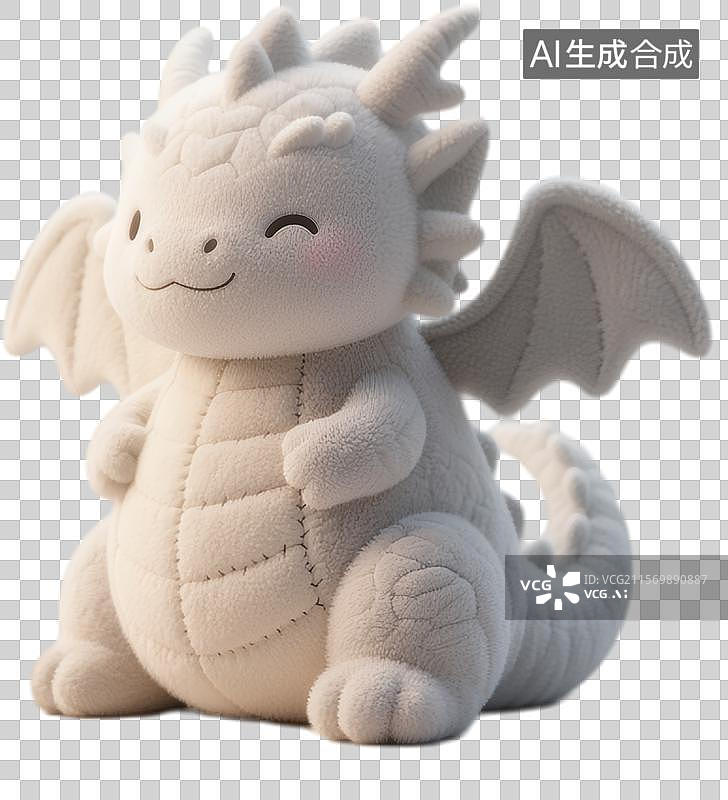 【AI数字艺术】可爱抱枕毛绒玩具十二生肖龙图片素材