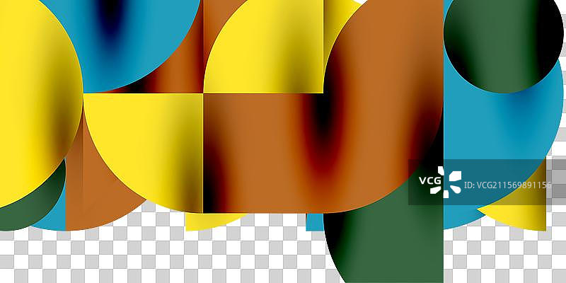 阴影效果的闪亮圆圈和圆形三角形图片素材