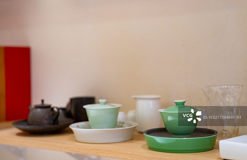禅意茶室图片素材
