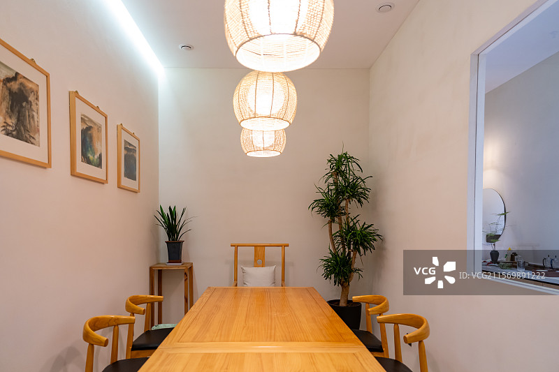 禅意茶室图片素材