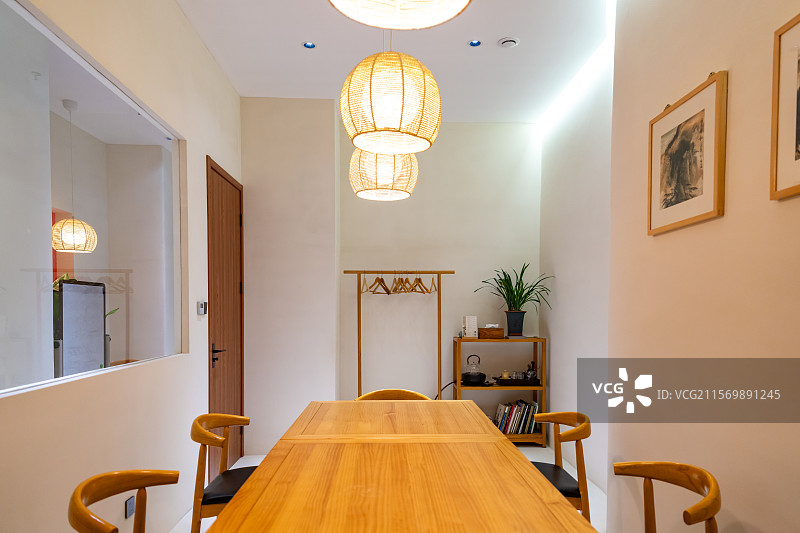 禅意茶室图片素材