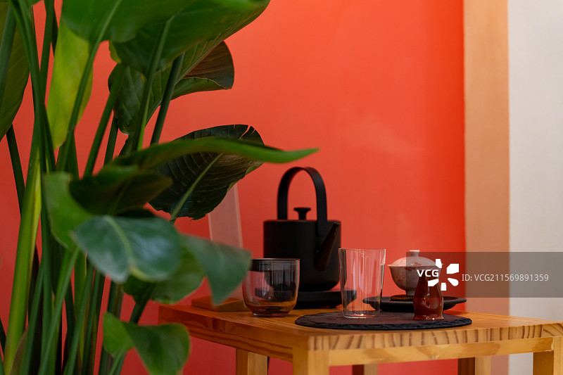 禅意茶空间图片素材