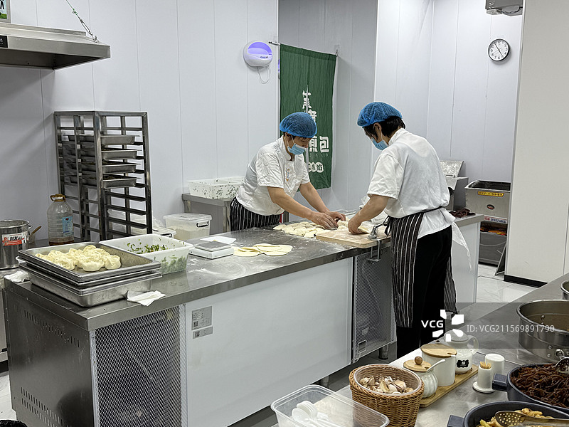 手工煎包制作图片素材