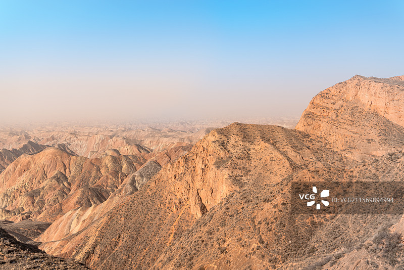 甘肃兰州水墨丹霞景区的丹霞地貌图片素材