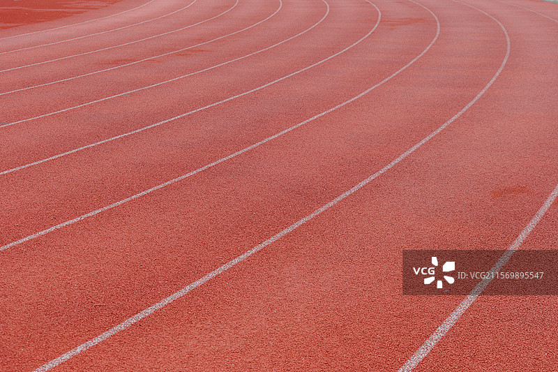 塑胶田径运动场的跑道线条图片素材