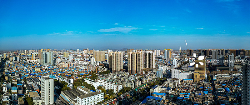 南阳市 卧龙区 孔明大道 南阳府衙 航拍图片素材