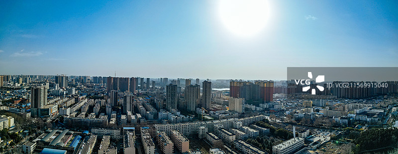 南阳市 卧龙区 孔明大道 南阳府衙 航拍图片素材