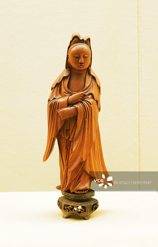 土山湾博物馆 观音像 黄杨木图片素材
