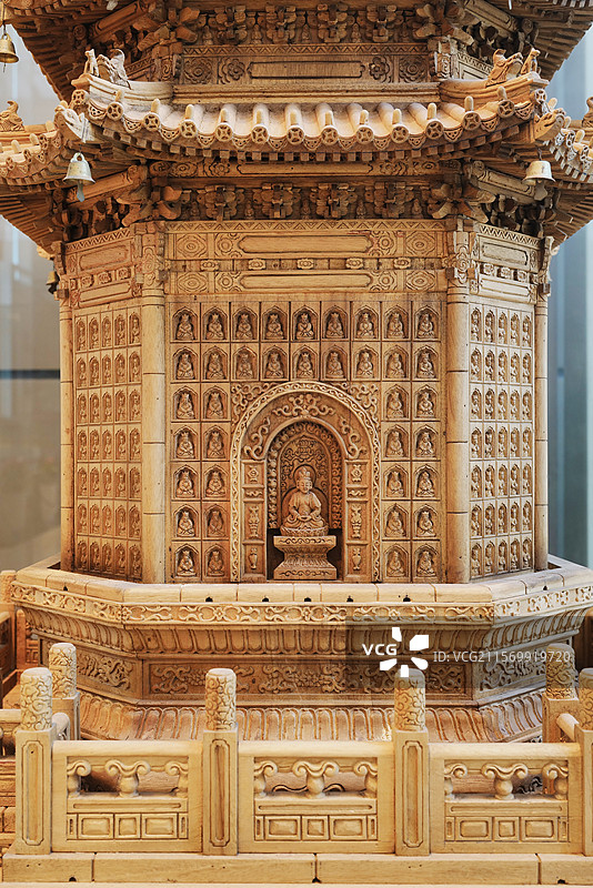 土山湾博物馆 木雕塔图片素材