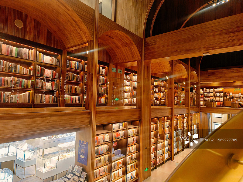书店长廊图片素材