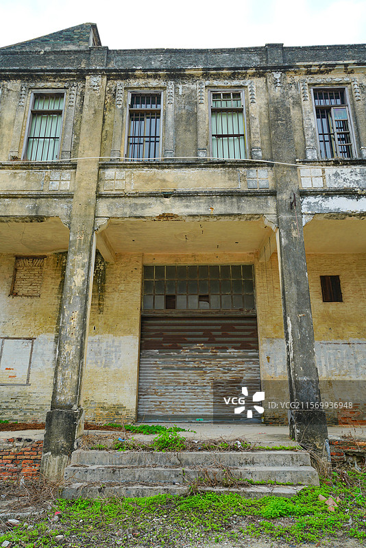 广东省江门市台山市，圆山圩，骑楼街道，狂飙莽村取景地！图片素材
