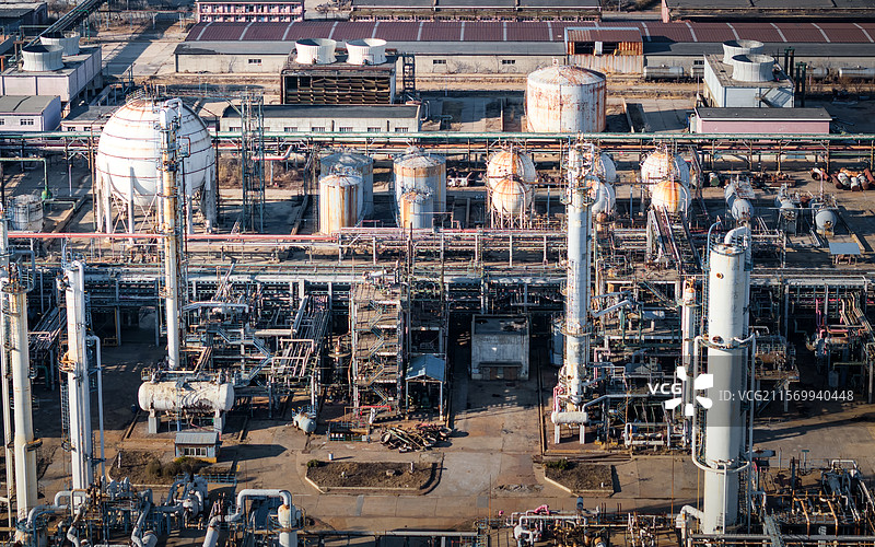 滨海新区大沽化工厂废弃厂区图片素材