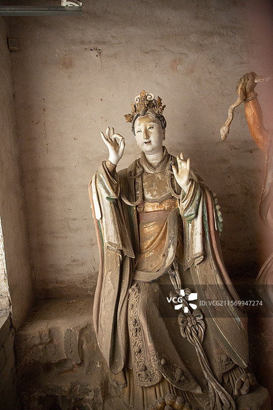 泽州县府城玉皇庙元代二十八星宿彩塑图片素材