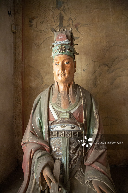 泽州县府城玉皇庙元代二十八星宿彩塑图片素材