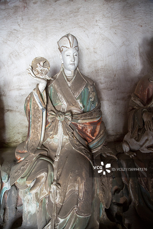 泽州县府城玉皇庙元代二十八星宿彩塑图片素材
