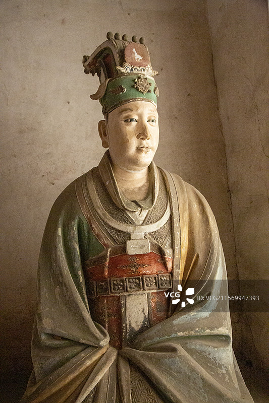 泽州县府城玉皇庙元代二十八星宿彩塑图片素材