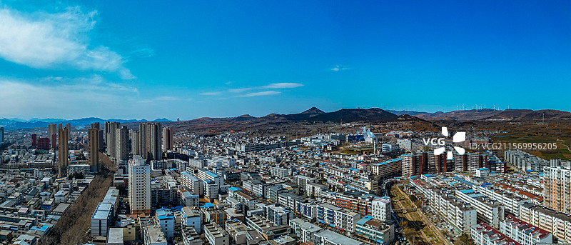 汝阳县 杜康大道 城东村 汝河 城市 航拍图片素材