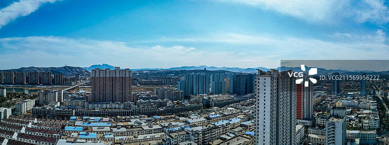 汝阳县 杜康大道 城东村 汝河 城市 航拍图片素材