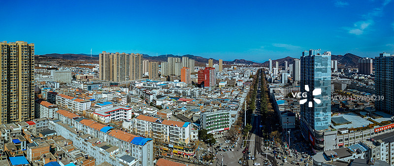 汝阳县 杜康大道 城东村 汝河 城市 航拍图片素材