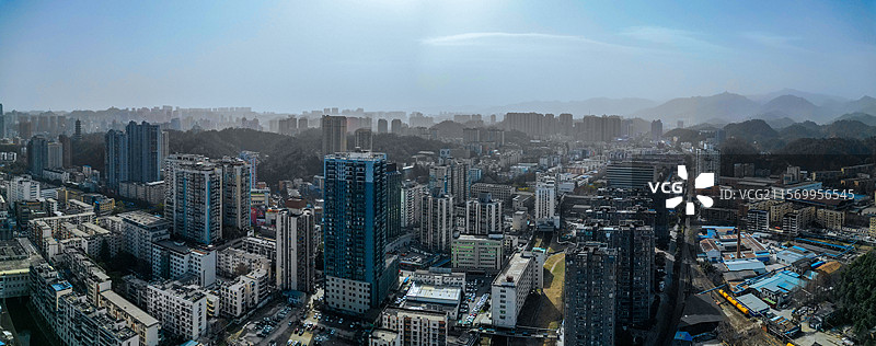 十堰市 茅箭区 北京中路 梨花村 东岳路 城市 航拍图片素材