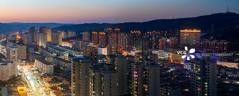 左权县 滨河北路 西河头村 城市 晋中市图片素材