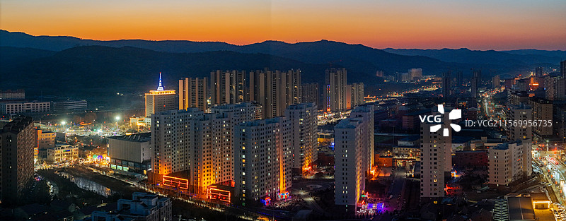 左权县 滨河北路 西河头村 城市 晋中市图片素材