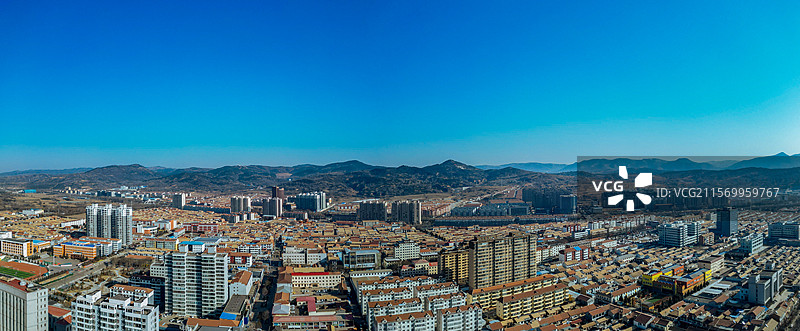 和顺县 义兴镇 迎宾路 城市 晋中市 航拍图片素材