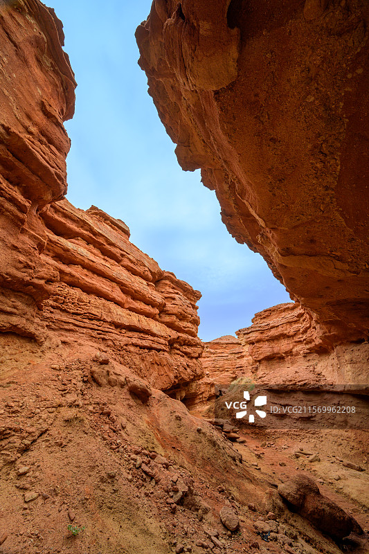 位于中国内蒙古自治区阿拉善盟阿拉善左旗敖伦布拉格镇境内的梦幻大峡谷图片素材
