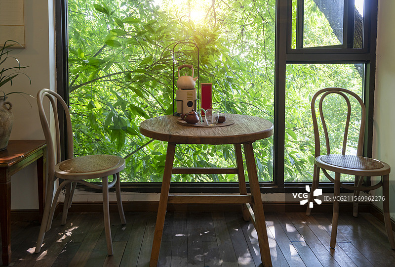 山顶茶室图片素材