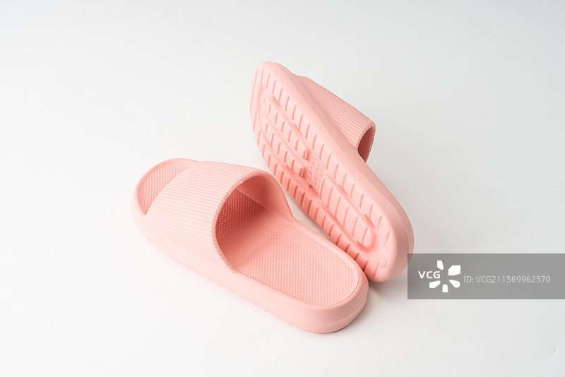 粉色塑料拖鞋图片素材